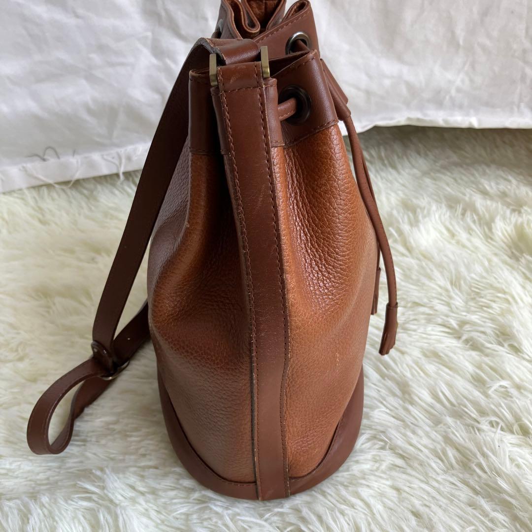 大人気✨】 バーバリー ショルダーバッグ 巾着 ブラウン ノバチェック