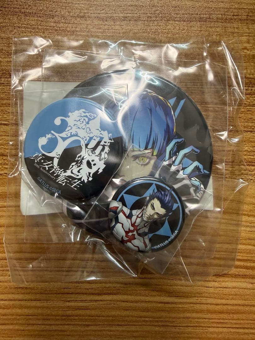 真・女神転生30周年感謝祭 イベントくじF賞 缶バッジ3個セット フリン