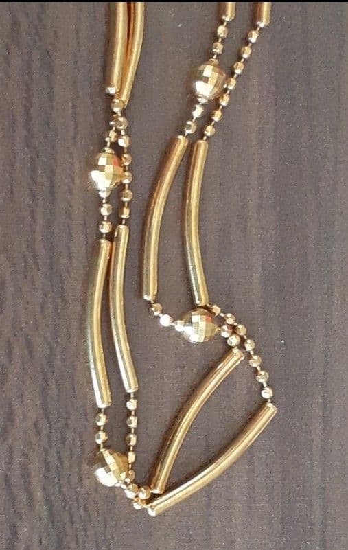 K18 切子ネックレス