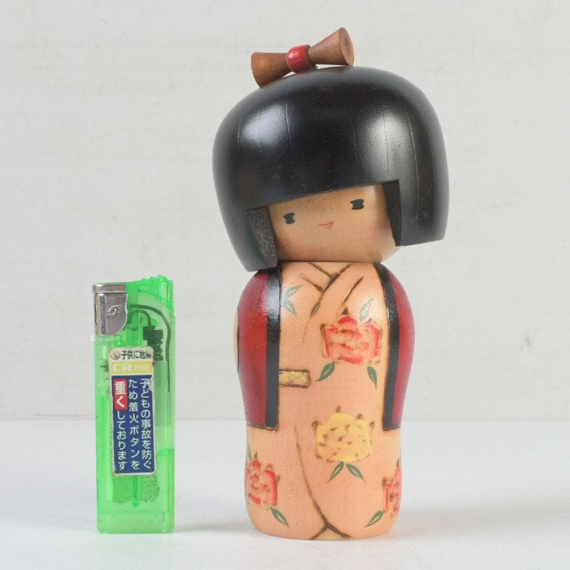 吉田 多加志 Takashi 創作 こけし kokeshi doll 木製 人形 10954 吉田
