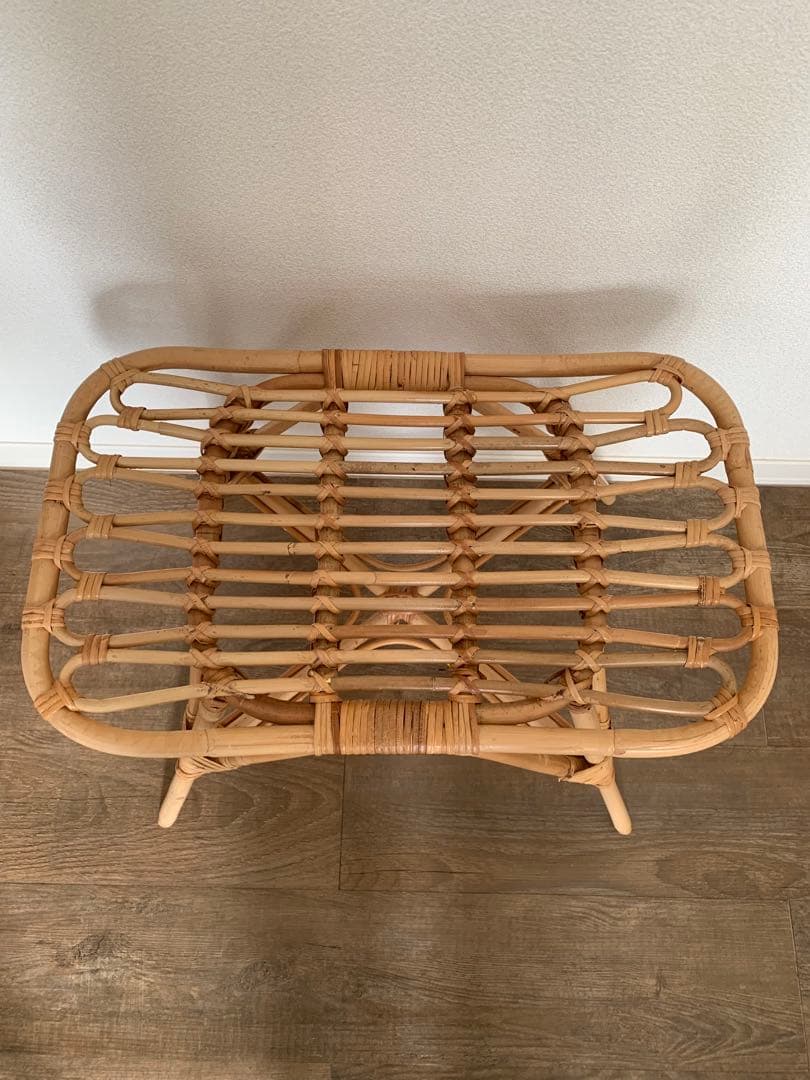 リセノ　ラタンスツール JUGLAS RECT（ユグラ レクト）