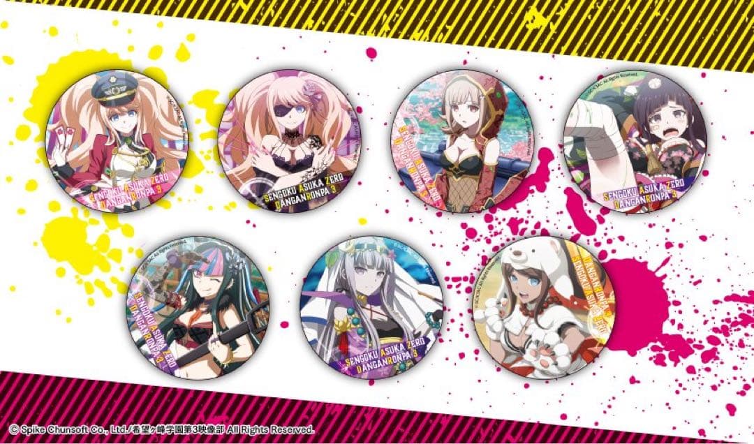 ダンガンロンパ ×戦国アスカZERO 澪田唯吹 コラボ缶バッジ