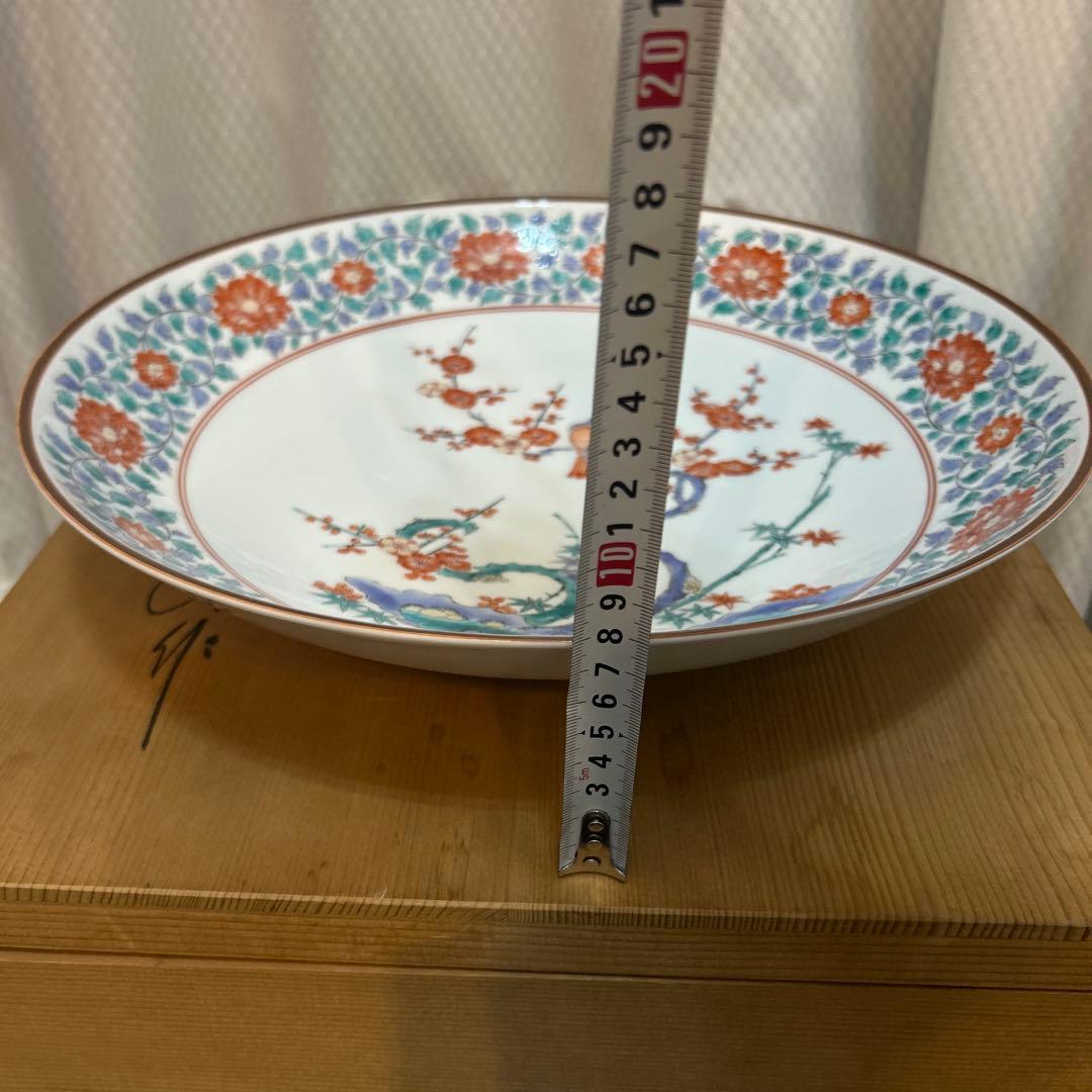 ☆おまけ付き☆奥川俊右衛門 36cm 大皿 額皿 飾り皿 絵皿
