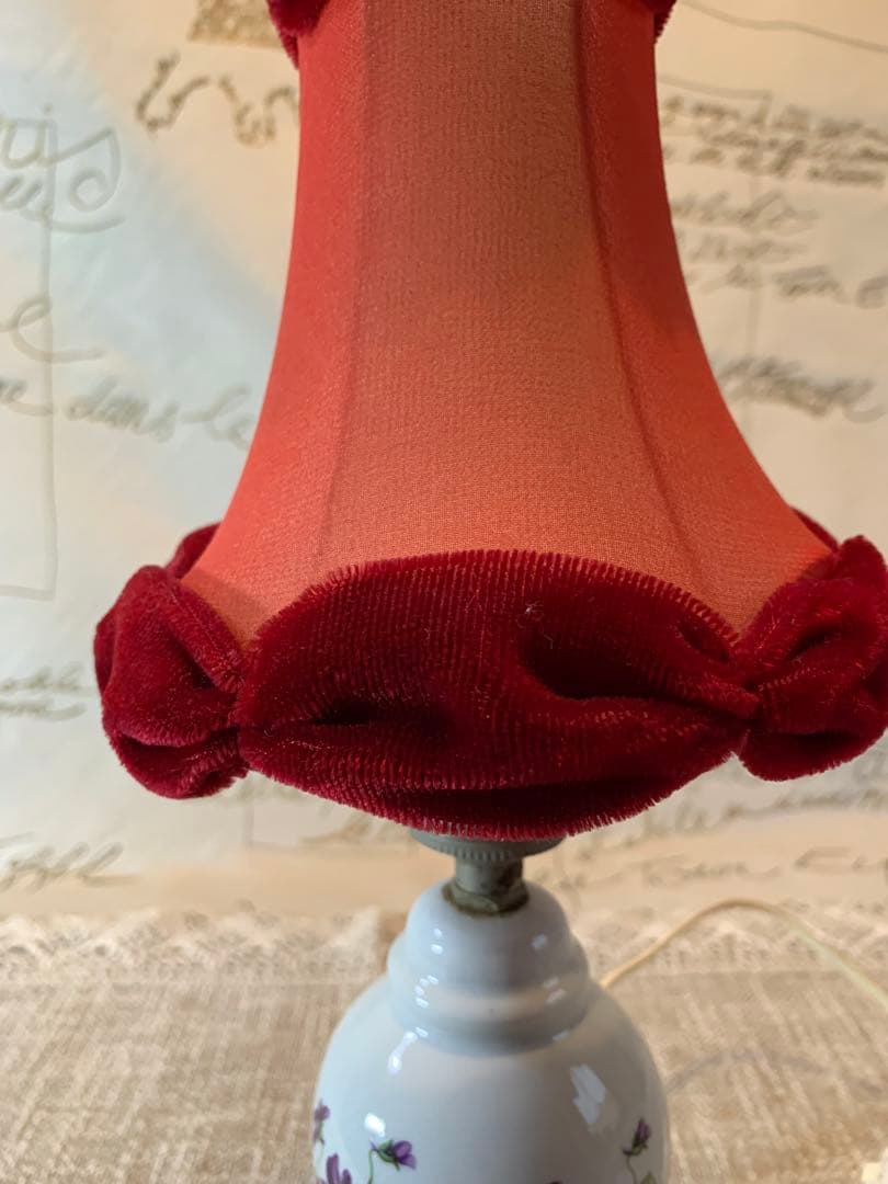 French style lamp - Etsy 日本 フランス製 アンティーク スミレ柄の