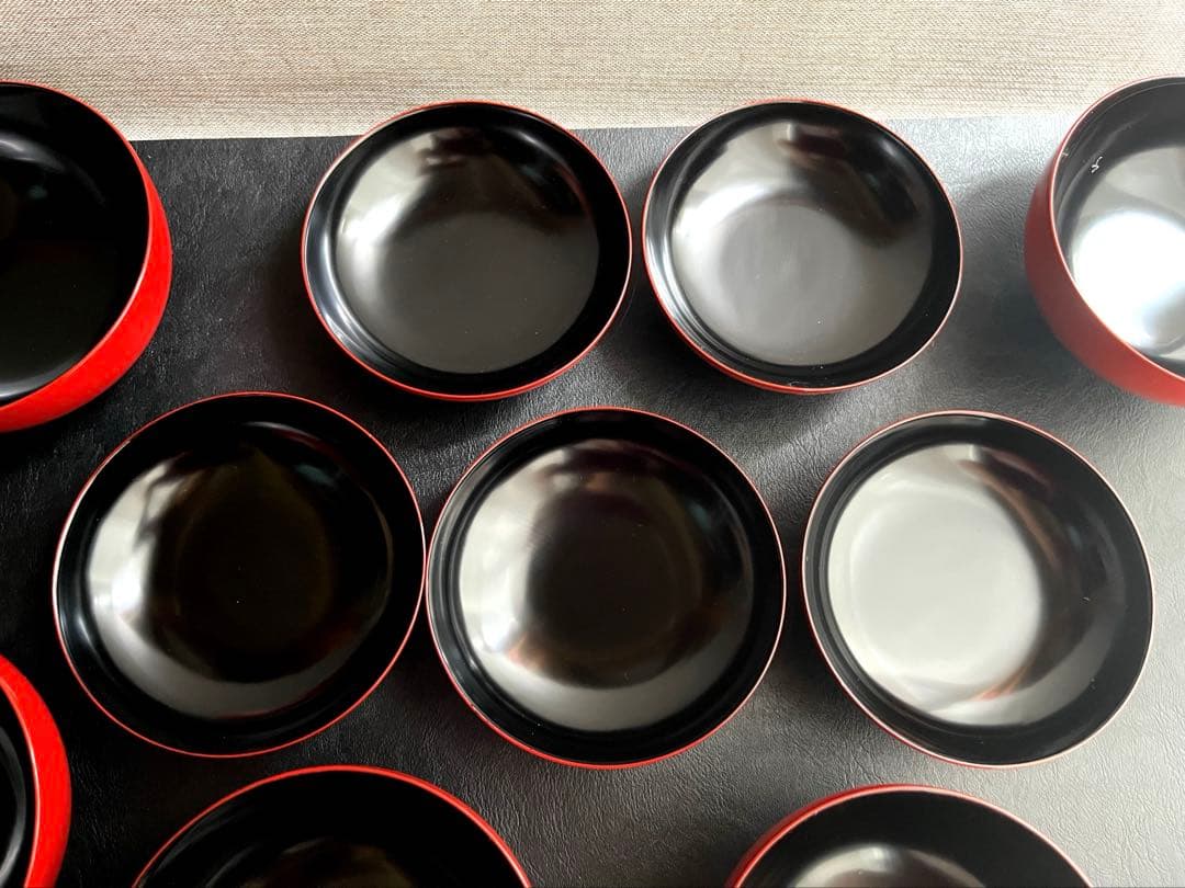 宮崎漆器　琉球ぬり　海老　えび　蓋付き椀　お椀　5点