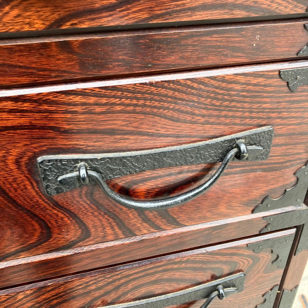 昭和レトロ 古家具 欅 仙台箪笥 7段8杯 引き出し箪笥 古家具