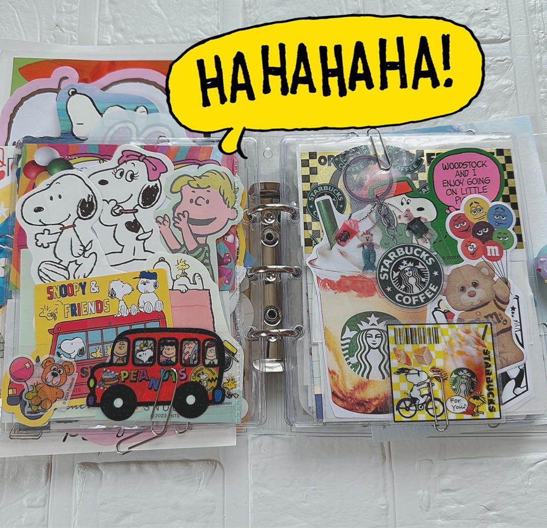 スヌーピーおすそ分けファイル♡アメキャラ＆スタバ限定1セット増量