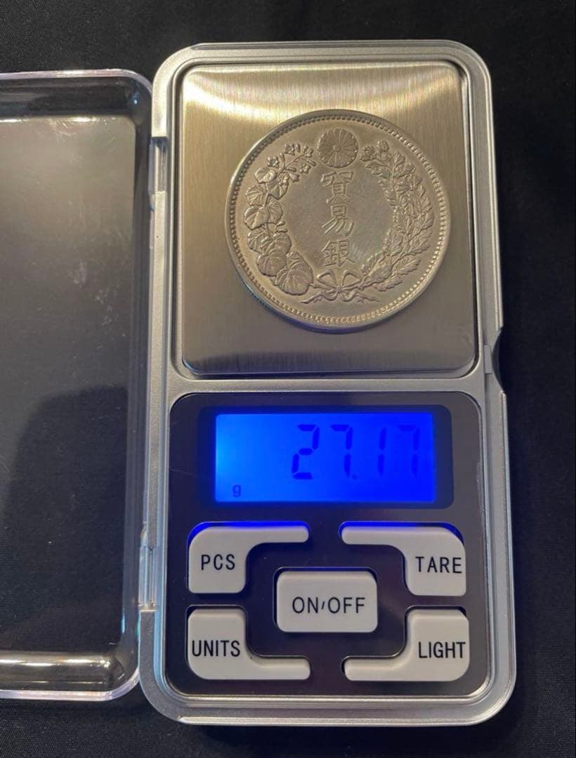 極美品】貿易銀 明治9年 シークレットマーク有り 一圓銀貨 一円銀貨