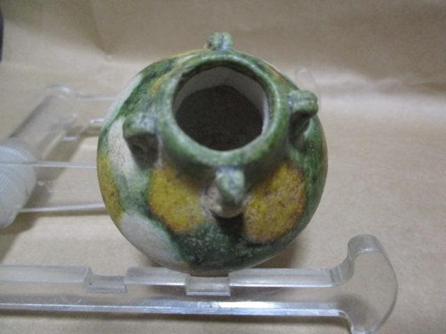 中国 唐三彩 小壺 I32-3 中国 唐三彩 小壺 I32-3 中国 唐三彩 小壺