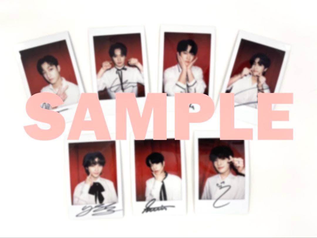 リノ スキズ straykids サイン チェキ ポラロイド コラボカフェ 直筆