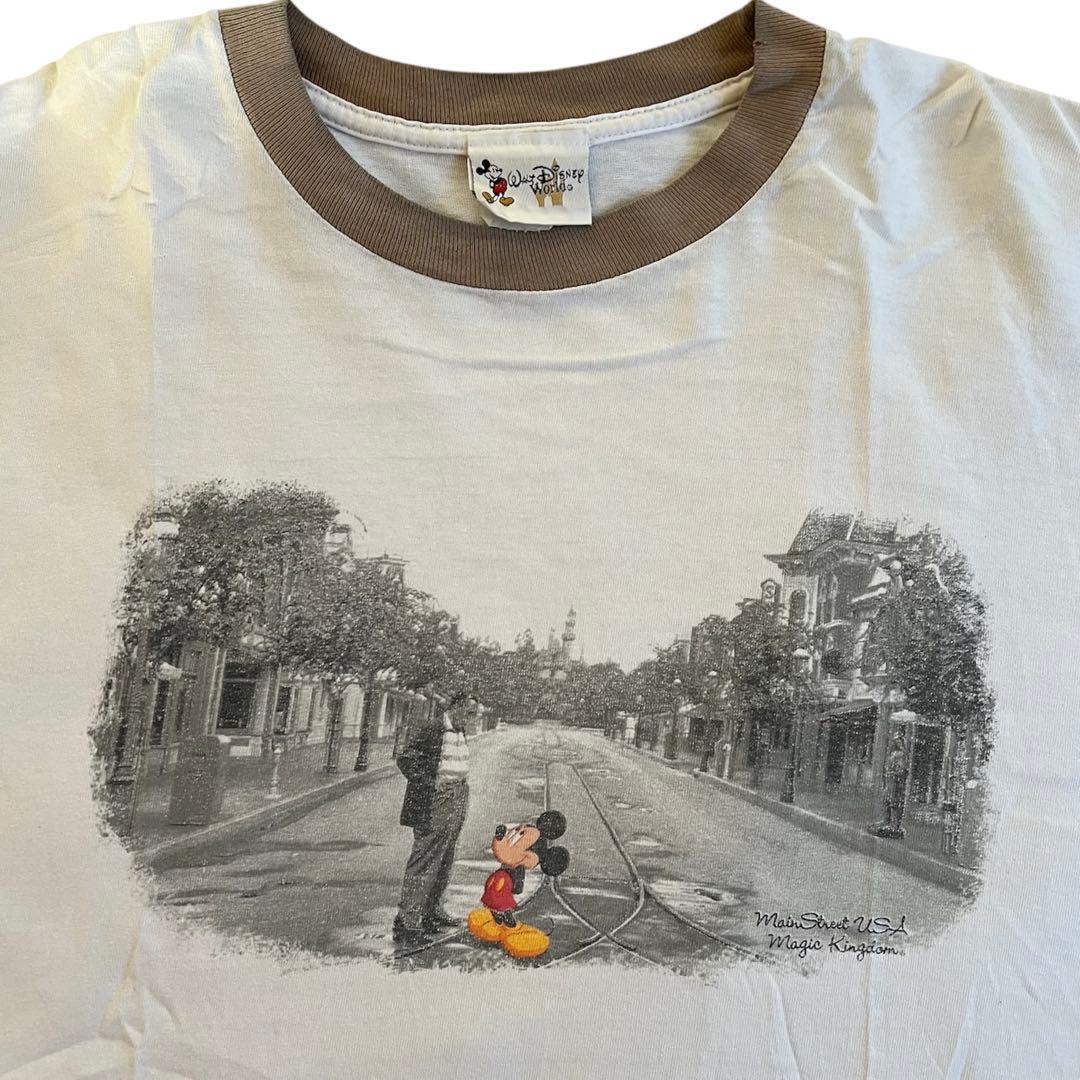 希少カラー✨90´sウォルトディズニー マジックキングダム リンガーTシャツ