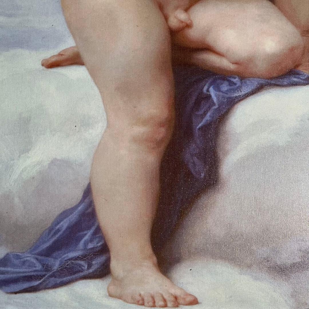 キャンバス プリントアート ブーグロー ファーストキス 絵画 額付 インテリア