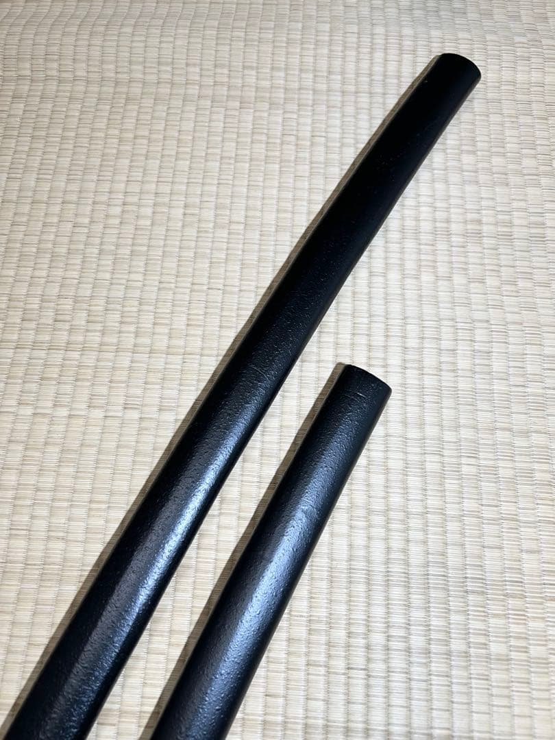 模造刀 太刀 脇差し 2本セット！　※刀身に樋あり（バラ売り不可）【M02】