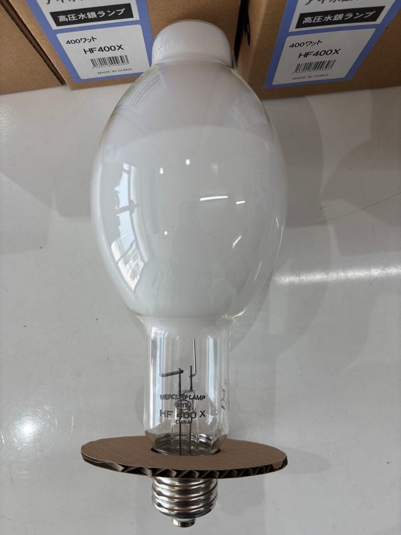 新品未使用】IWASAKI 水銀ランプ 高圧水銀ランプ HF400X4個