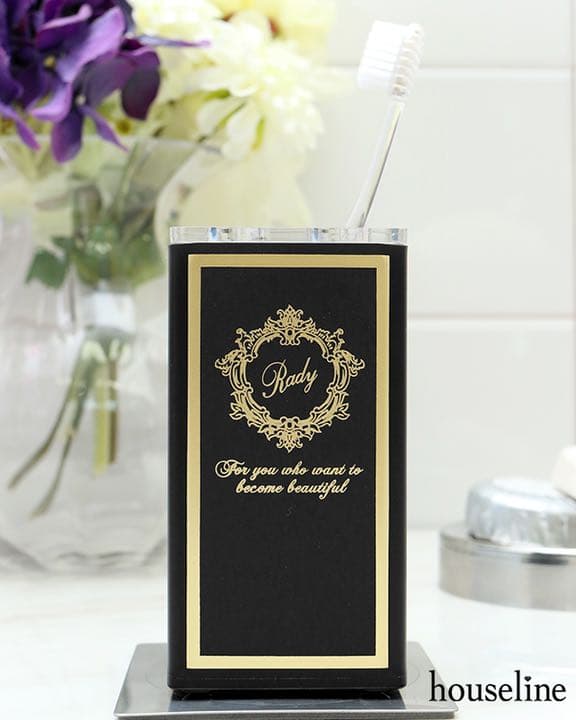 rady レディー ディスペンサー 歯ブラシスタンド 小売 ブラック