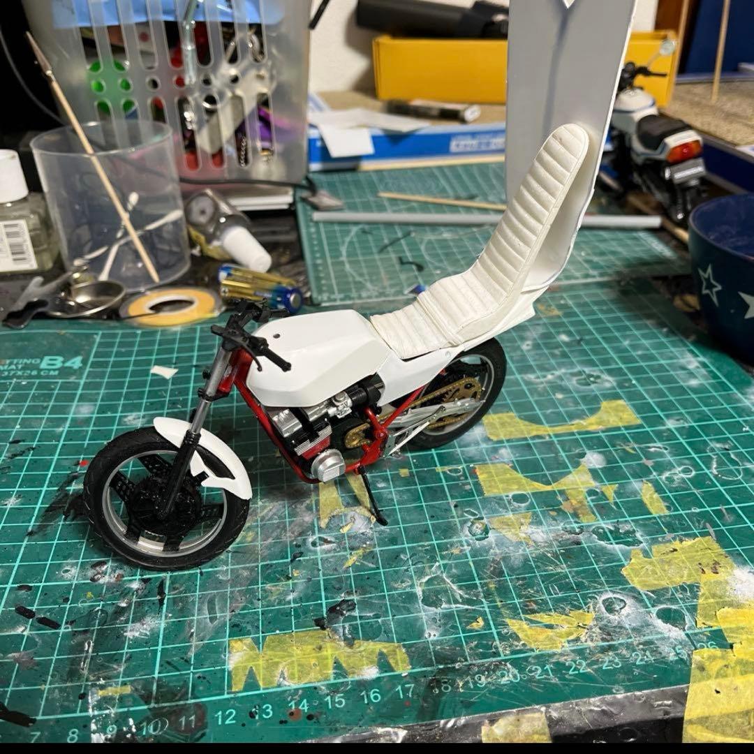 俺のマシン バイク プラモ 1/12 アオシマ CBX400F ジャンク - メルカリ