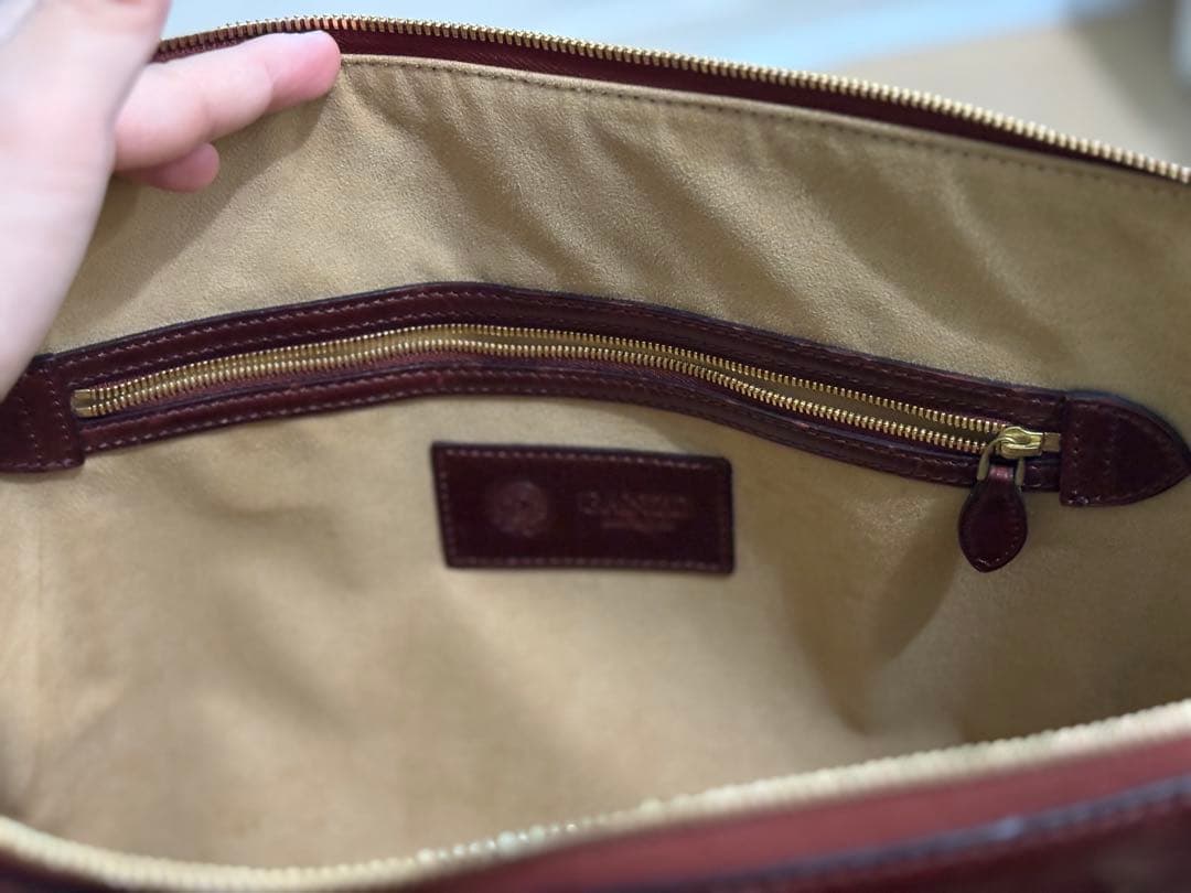 美品✨ GANZO GUD ブリーフケース カーフレザー ボルドー　保存袋付き