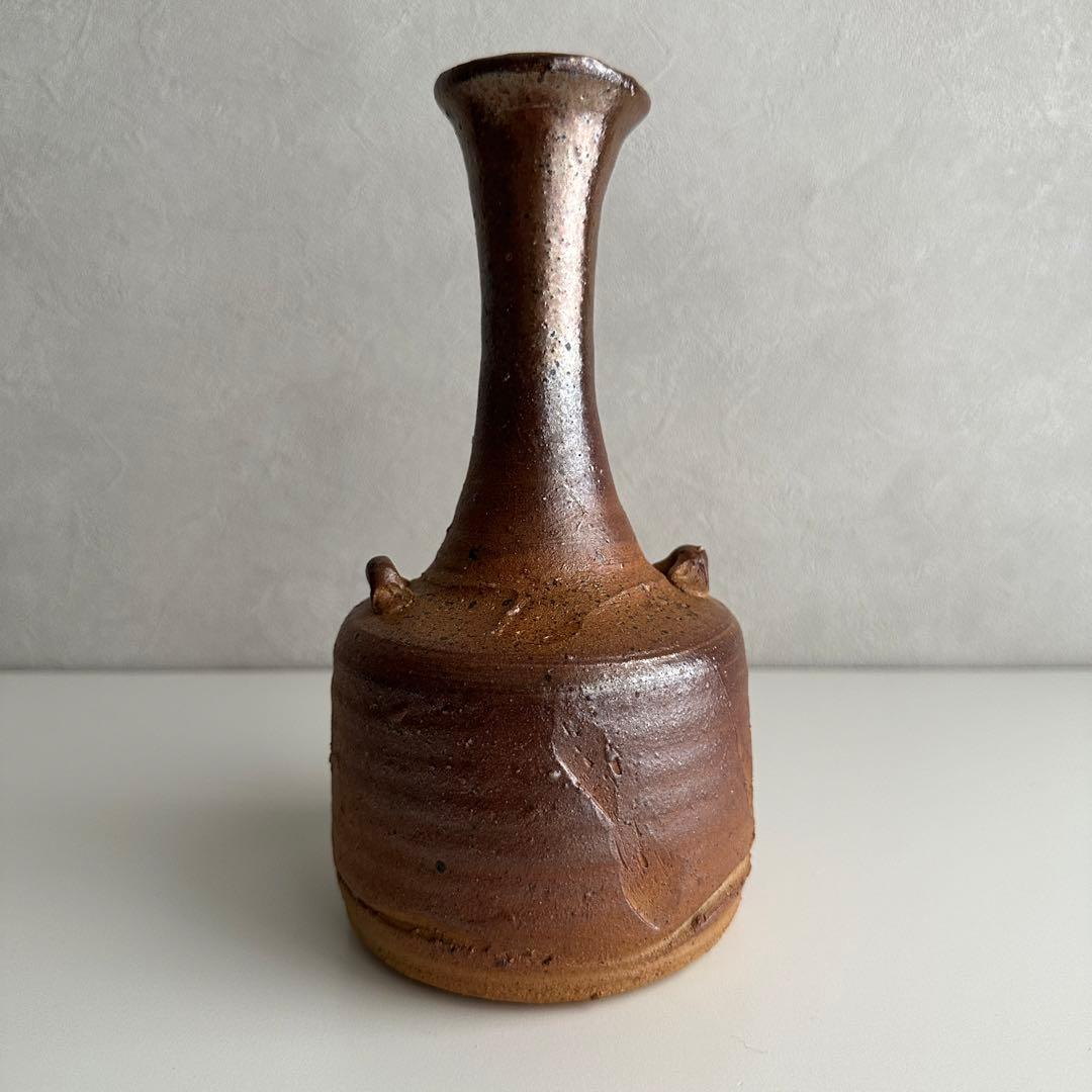 森風来 備前 花器 緋襷 花入 共箱