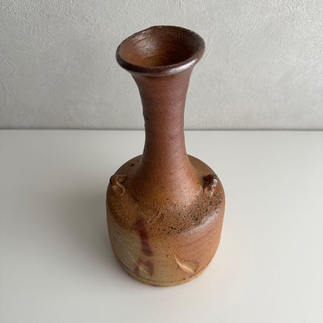 森風来 備前 花器 緋襷 花入 共箱