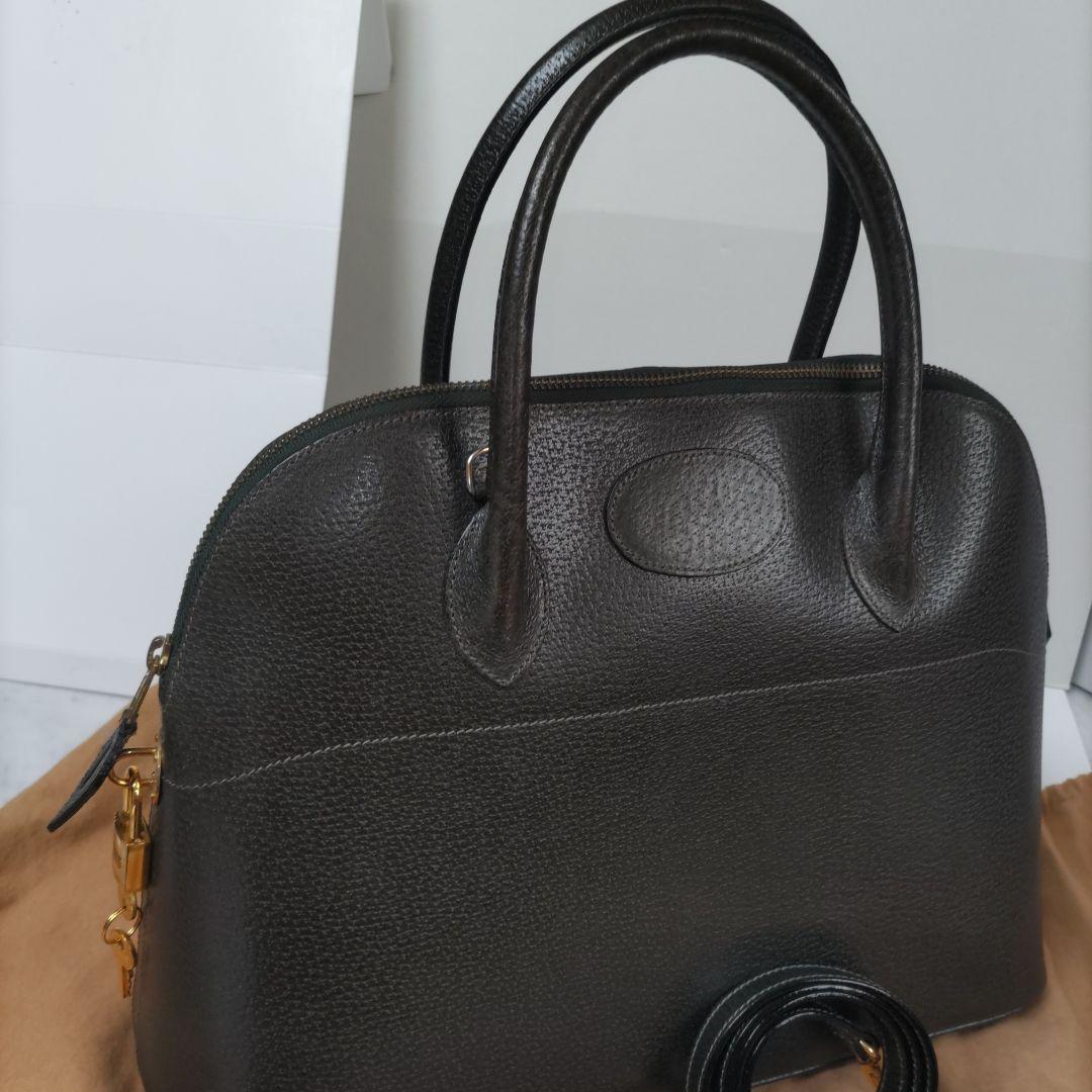 LEONCINI ダークブラウン ハンドバッグ