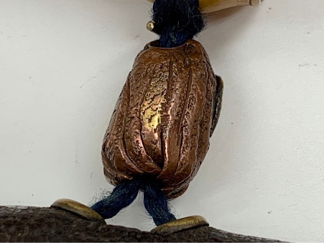 時代物 煙管 キセル 純銀 鳥山水図 煙草入れ たばこ入れ 鴨 緒締 銅地