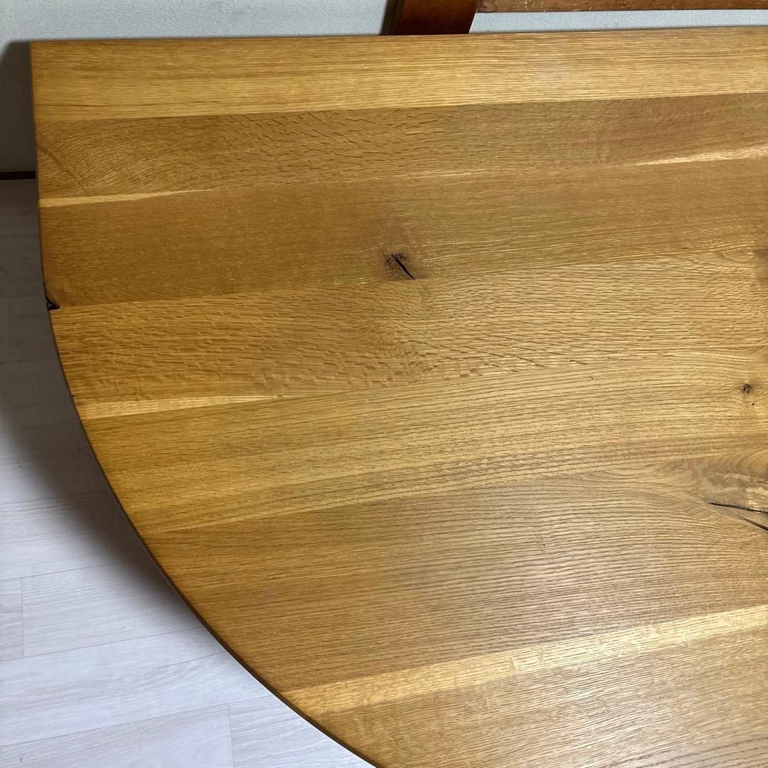 ※出品本日まで！【良品】飛騨産業 森のことば 半円形 リビングテーブル