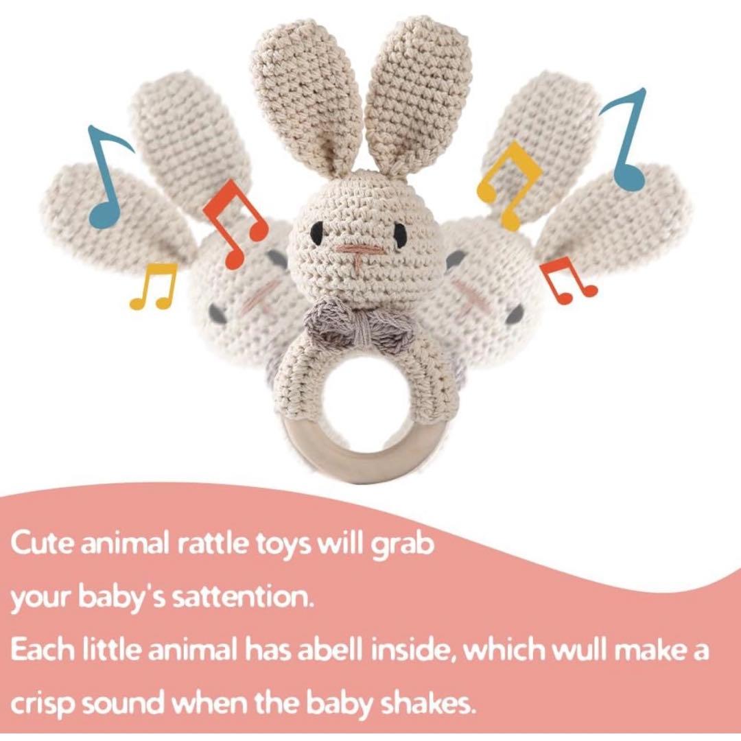 新品⭐️赤ちゃん用おもちゃ ベビー玩具 音が鳴る うさぎ お祝い プレゼント