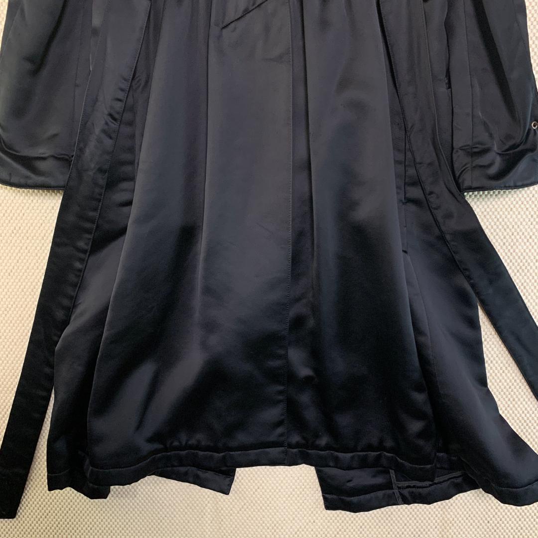 LUNA MATTINO ルナマティーノ ロングコート ベルト 黒 M 古着