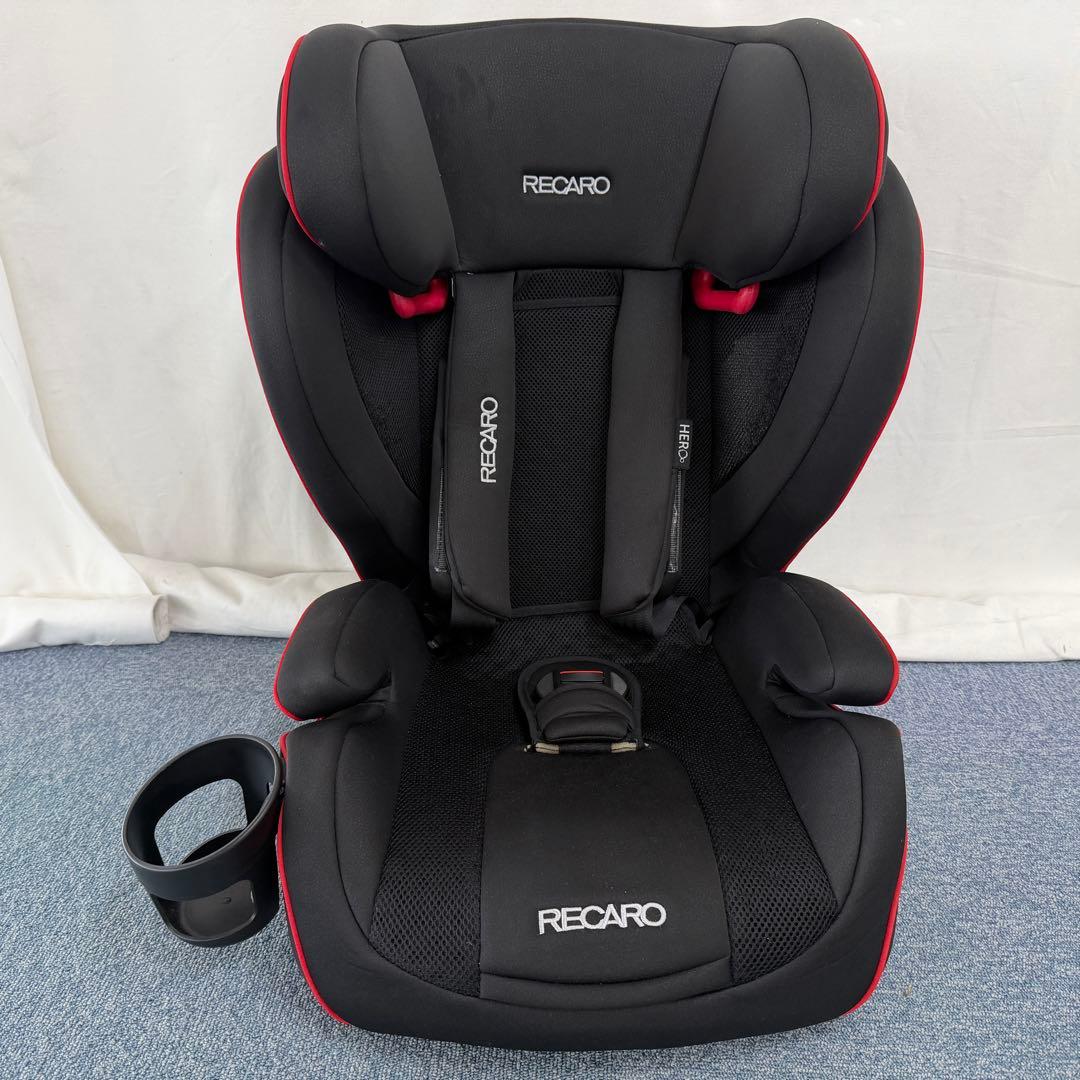 RECARO チャイルドシート ブラック/レッド - メルカリ
