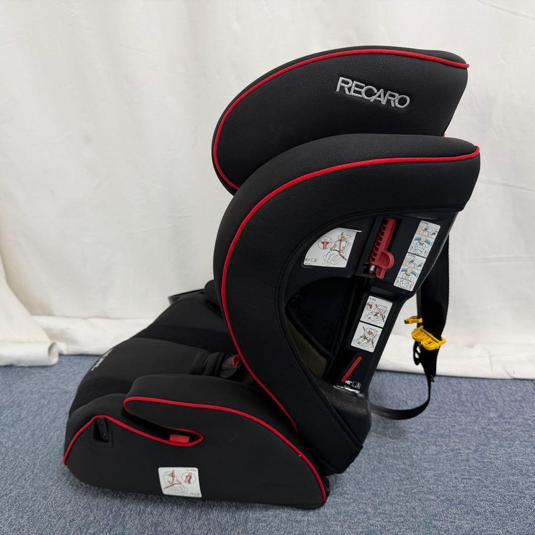 RECARO チャイルドシート ブラック/レッド - メルカリ