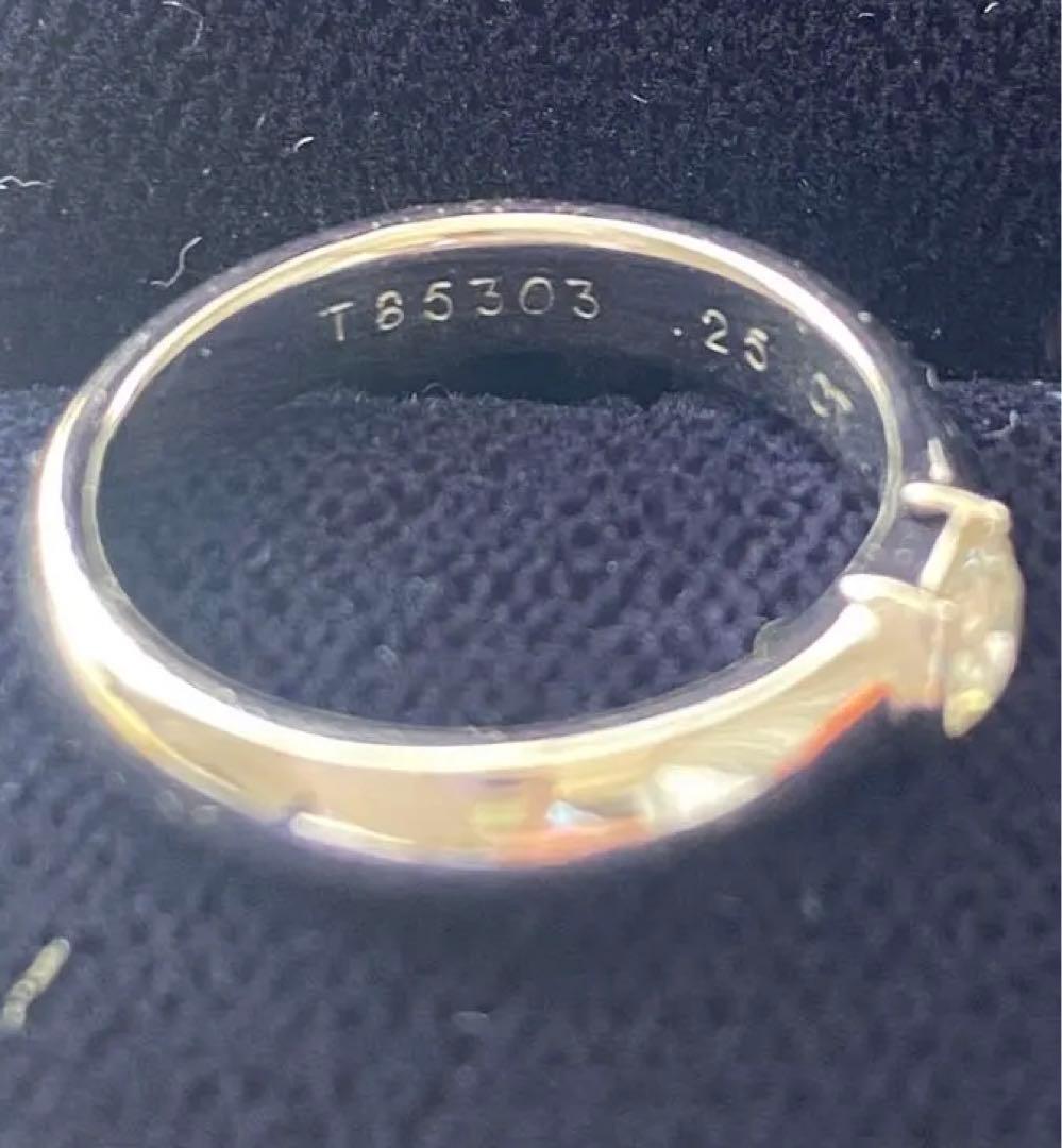 ティファニー　ダイヤモンドリング　0.25カラット　PT900 箱　袋付き