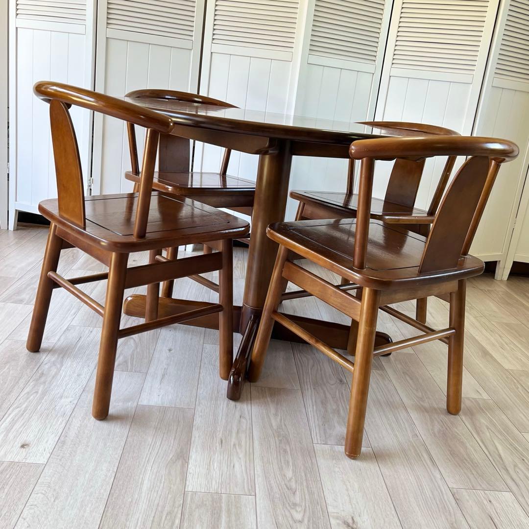 カリモク　ダイニングテーブル　椅子4脚　セット