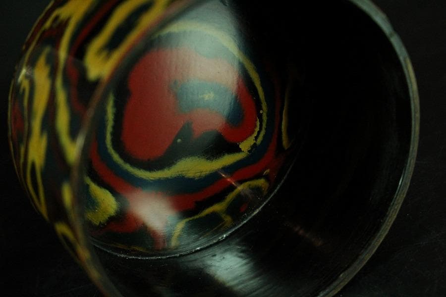 乾漆 色漆堆朱 茶器 香合 雪松作 共箱 未使用(K-A641) - メルカリ