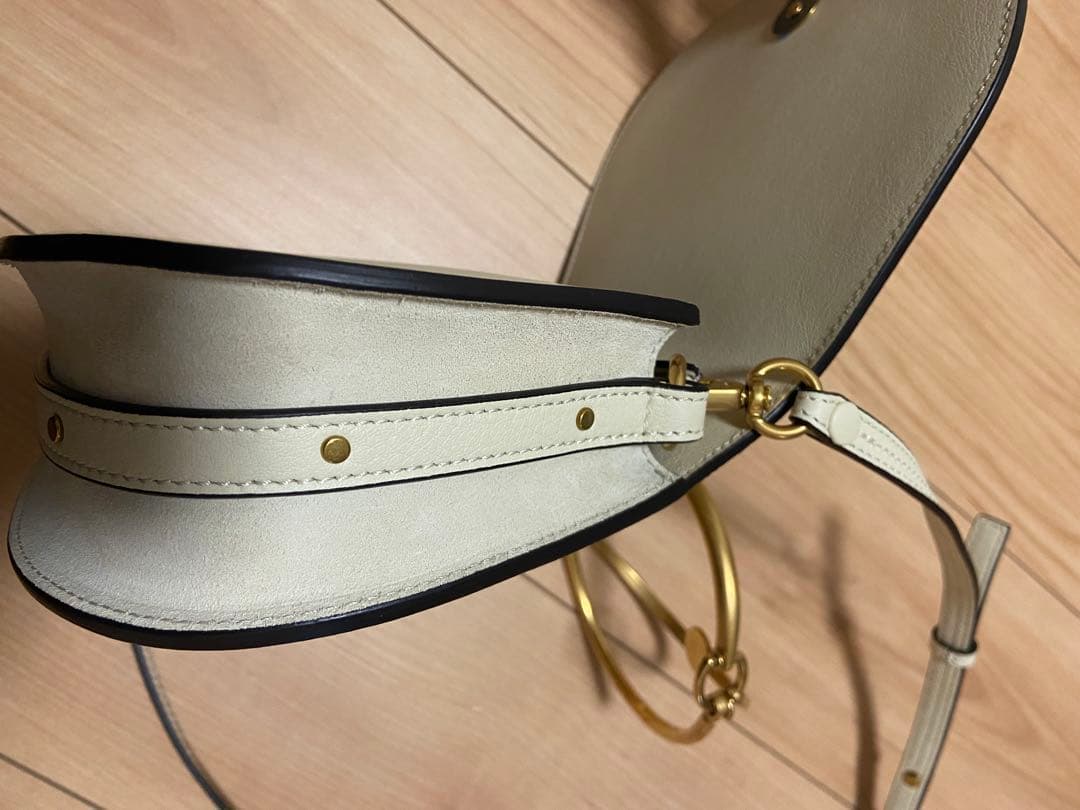 Chloe クロエ ナイル レザー 2WAYハンドバッグ ホワイト