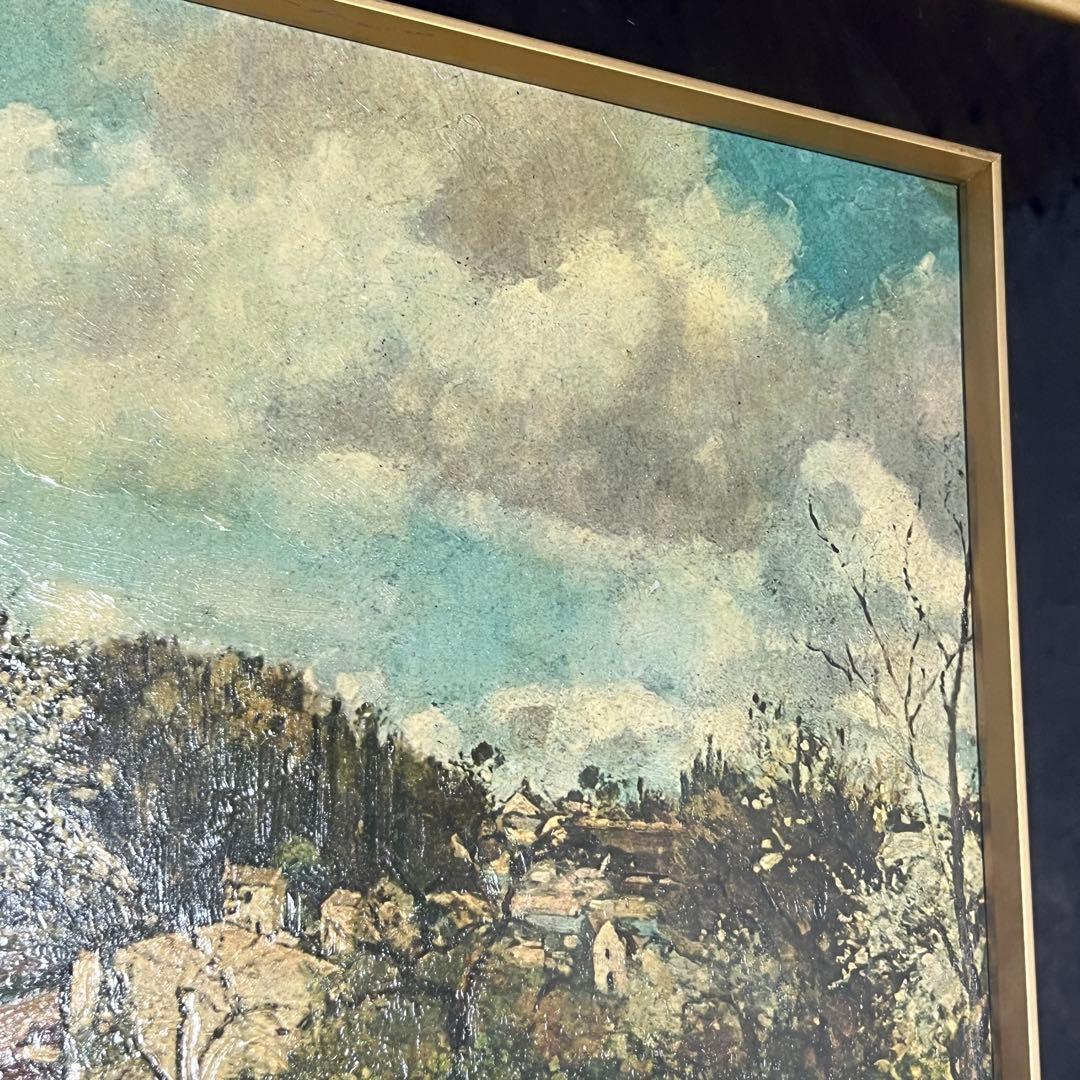 額装品アート】カミーユ・ピサロ『ルーヴシェンヌの風景』サン・レリーフ