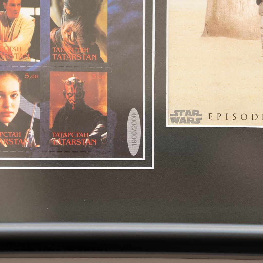 【レア】スターウォーズ エピソード1　額装切手シート starwars 洋画映画