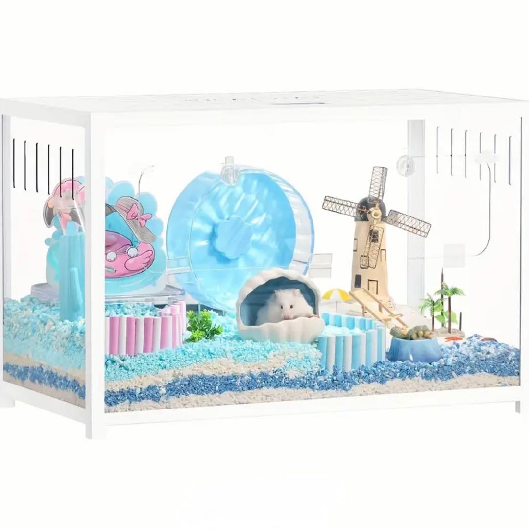 新品】 BUCATSTATE ハムスター 小動物 ケージ 80cm ホワイト