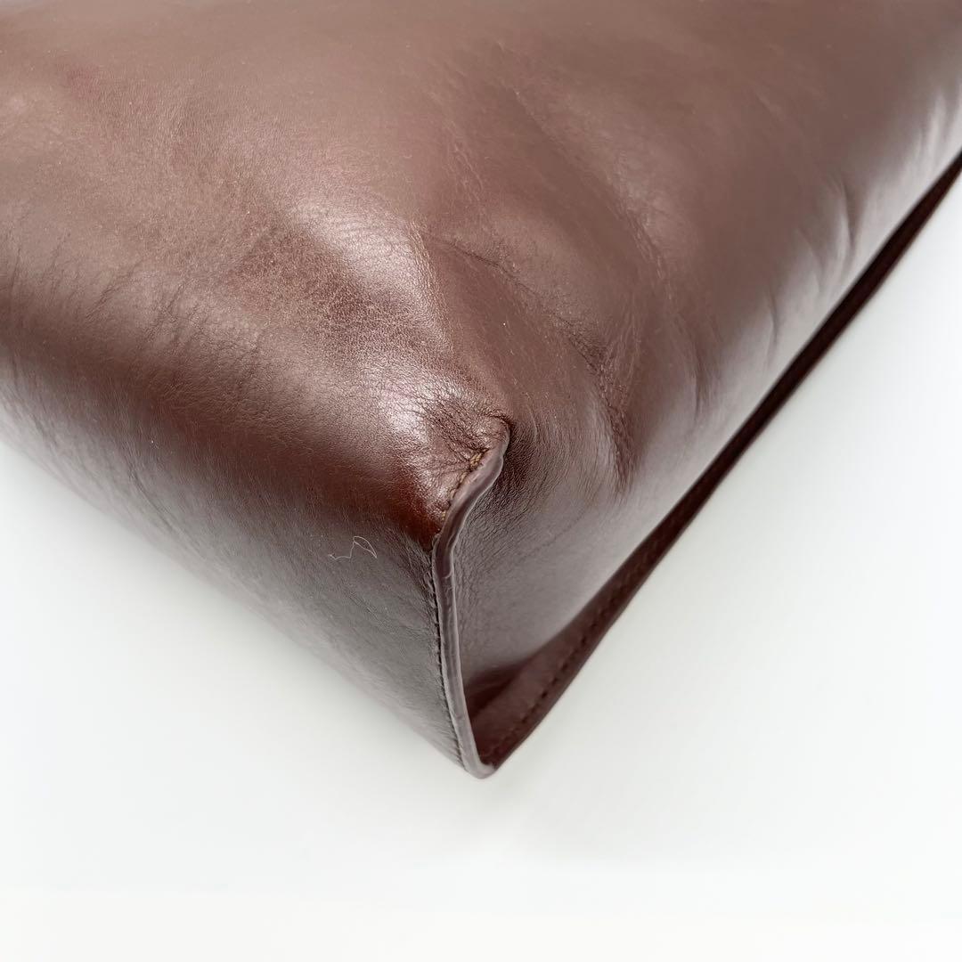 美品✨現行品　マザーハウス　ワンショルダーバッグ　ブライト　レザー　ブラウン