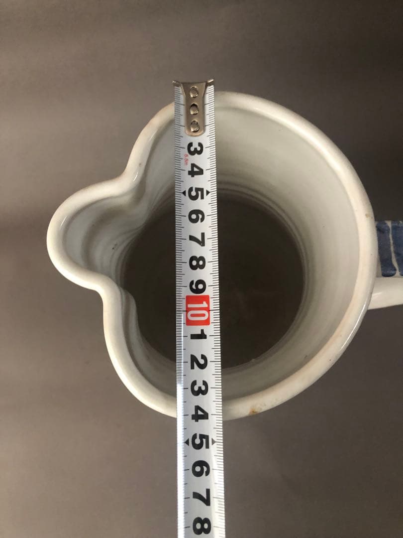 スペイン陶器 花柄のマニセス焼 水差し ピッチャー ウォーター ピッチャー