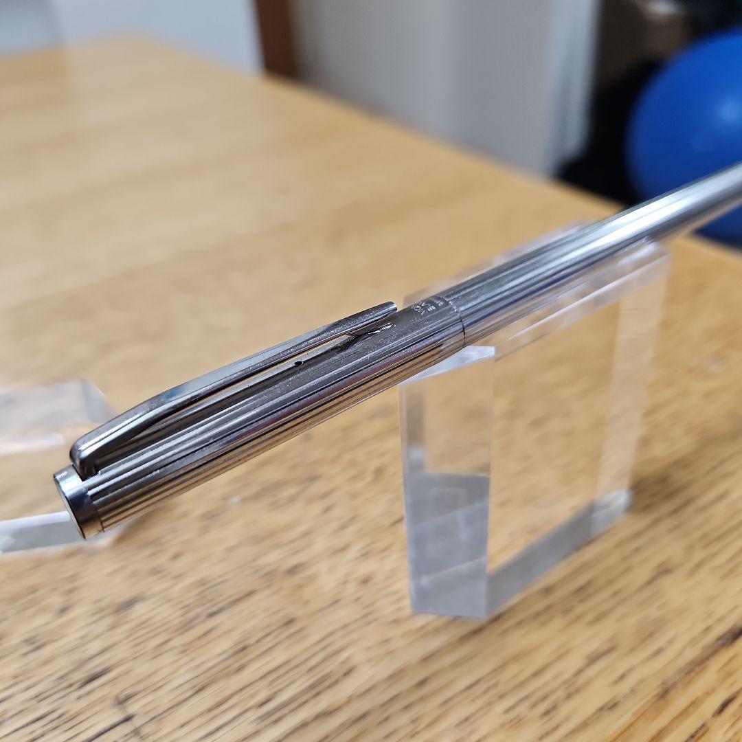 MONTBLANC モンブラン 万年筆 ノブレス プラチナ ストライプCBつき