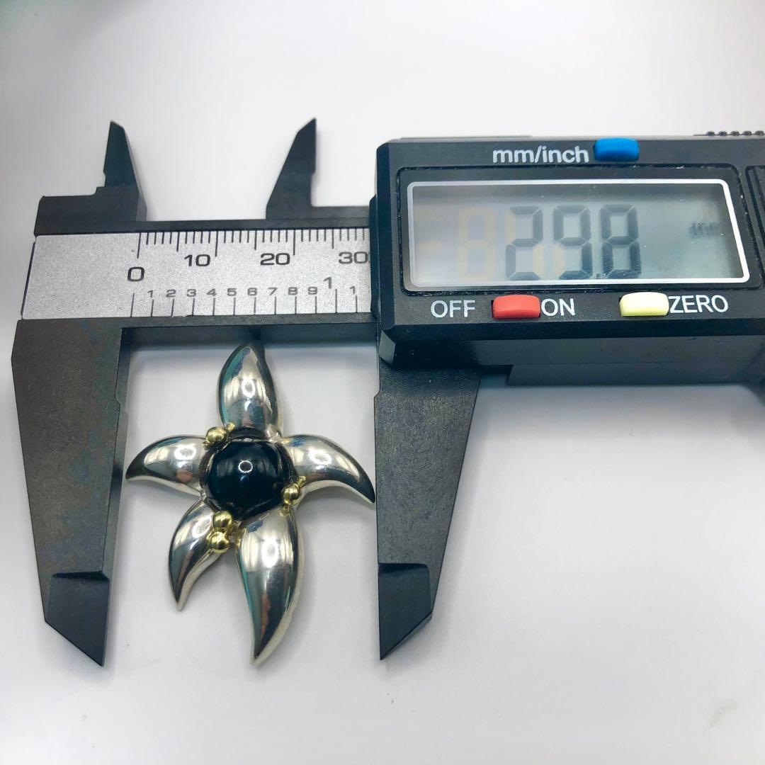 希少 ティファニー ファイヤーワークス ブローチ 925×750 オニキス 美