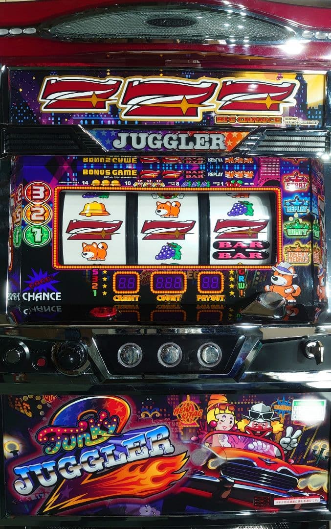 ファンキージャグラー2 実機 データカウンター付き