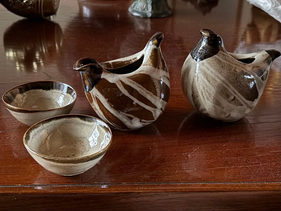 【未使用品】越中瀬戸焼　釋永由紀夫　雷鳥徳利　御猪口セット 未使用品】越中瀬戸焼 釋永由紀夫 雷鳥徳利 御猪口セット - メルカリ