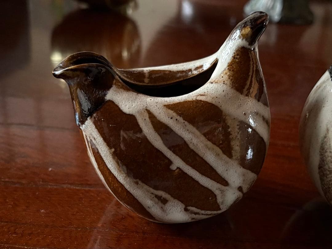 未使用品】越中瀬戸焼 釋永由紀夫 雷鳥徳利 御猪口セット - メルカリ