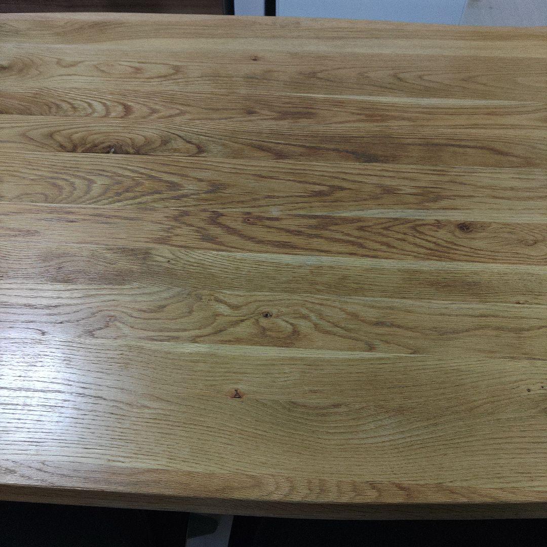 天板4cm 幅160cm ダイニングテーブル 天然木 木目 一枚板風　uk