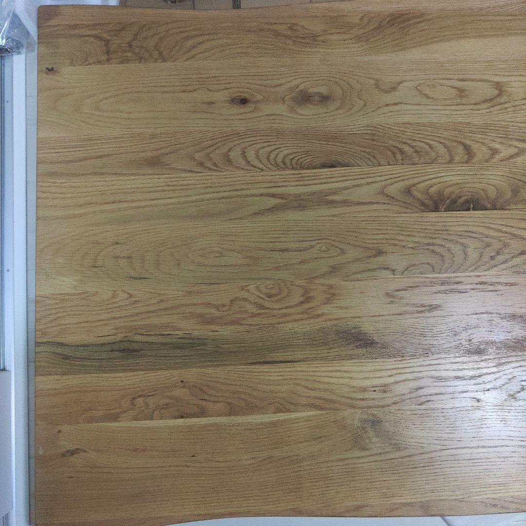 天板4cm 幅160cm ダイニングテーブル 天然木 木目 一枚板風　uk