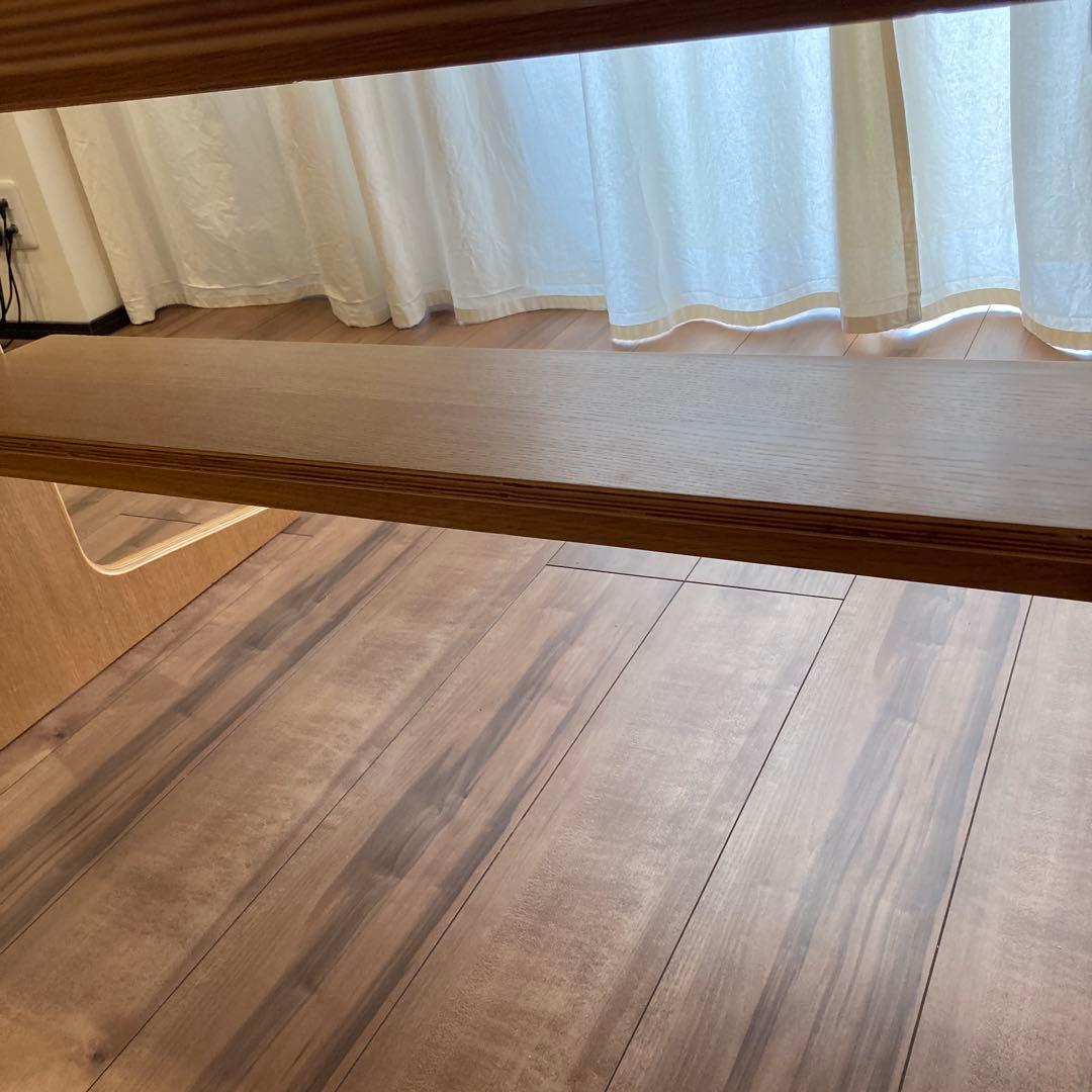 無印　【リビングでもダイニングでもつかえるテーブル ・4】130✖️80 オーク材