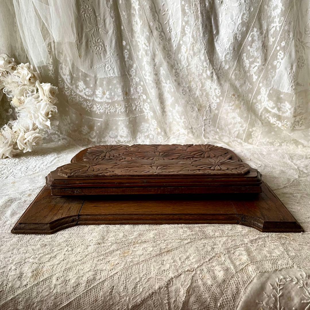 19世紀イギリスアンティーク壁掛け木製レターラック 家具シェルフ