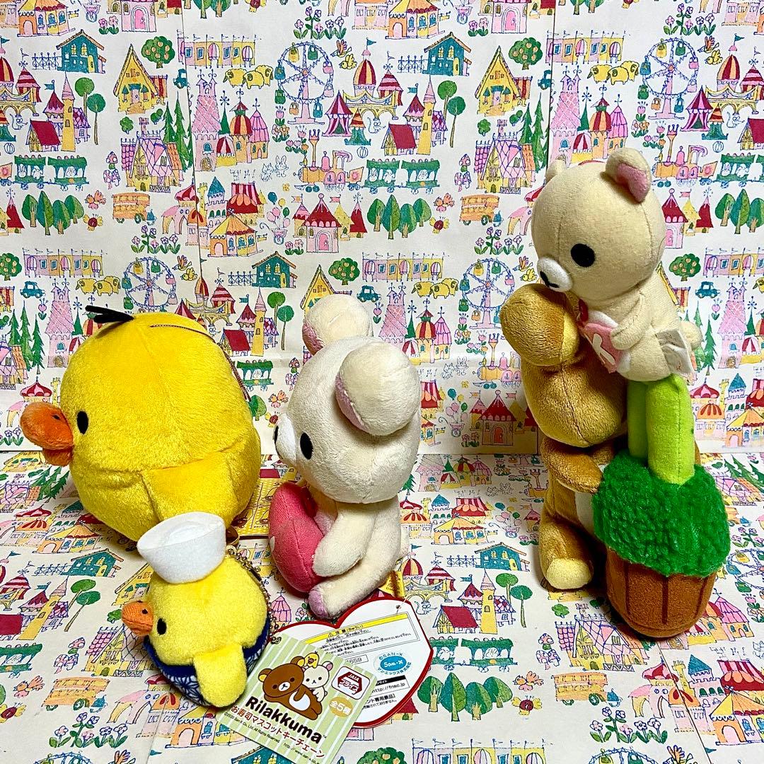 リラックマ まとめ売り リラックマ茶屋団子ぬいぐるみ お重箱 お箸 保冷バッグ他