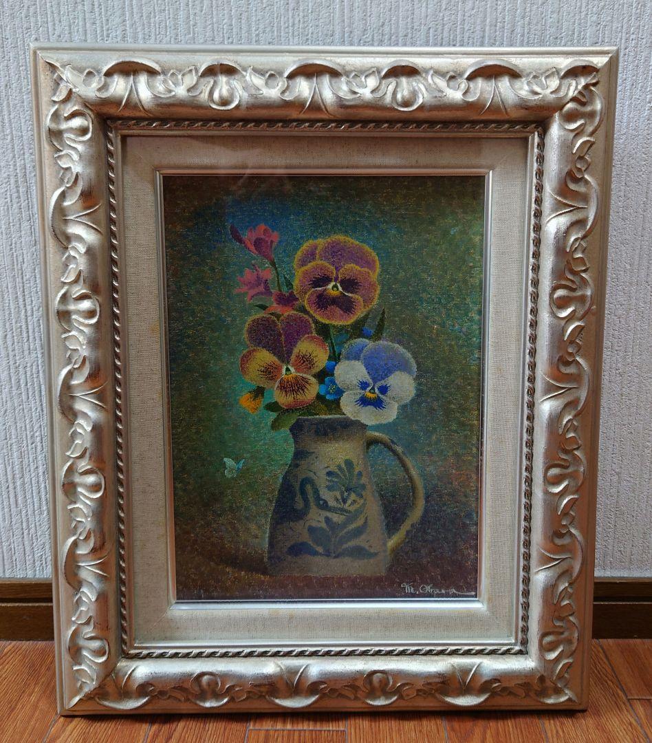 小原 稔 [ 訪れ ] 真筆 絵画 油絵 真作 油彩 小原 稔 [ 訪れ ] 真筆 絵画 油絵 真作 油彩